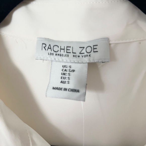 NWT Rachel Zoe White Button Down - Picture 5 of 6